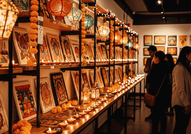 Diwali art market