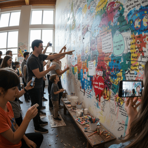 Brewology Art Cafe Nashik sketching wall and artistic ambiance